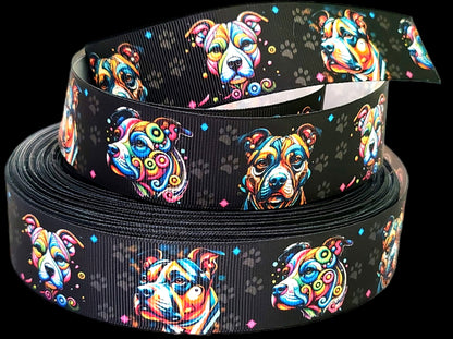 Surreal Glow Amstaffs – Exklusives bedrucktes Band 32mm