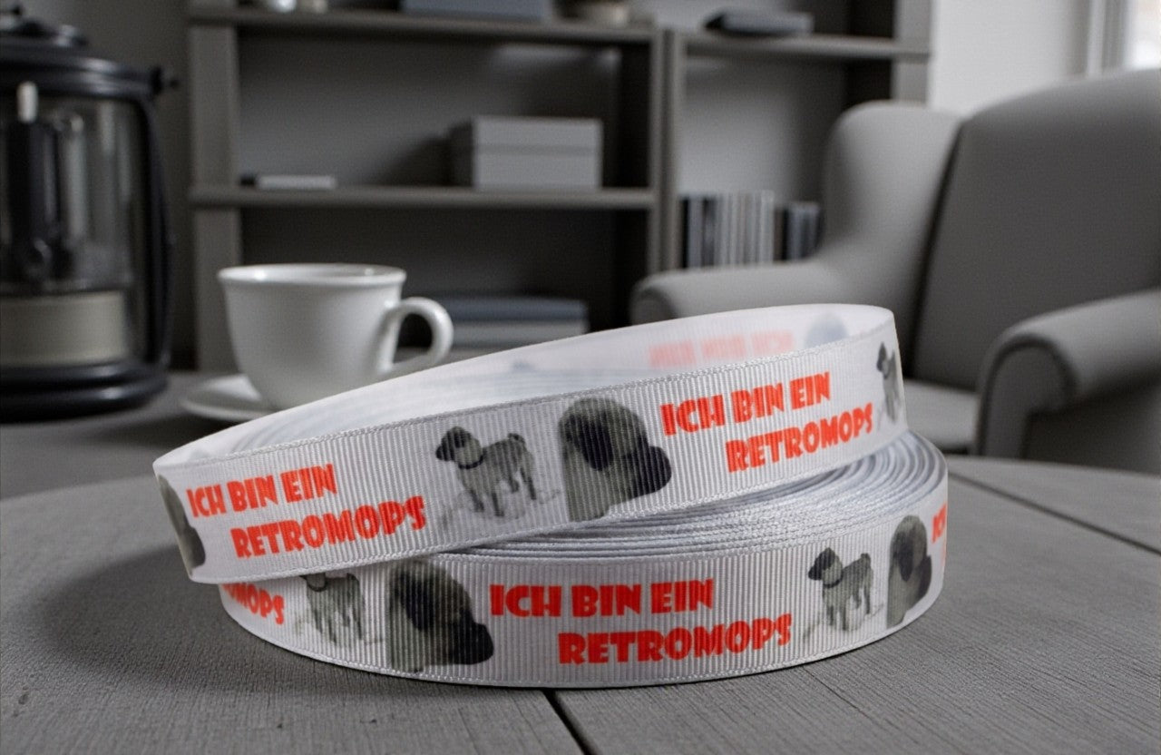 Exklusives  Retromops - Band in Nostalgischem Stil – 22mm