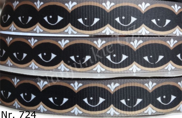 Exklusives  Art Deco Augen -Band im Retro-Stil – 22mm