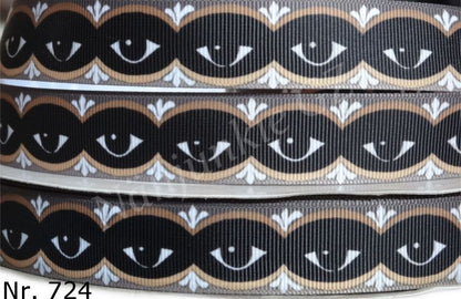 Exklusives  Art Deco Augen -Band im Retro-Stil – 22mm