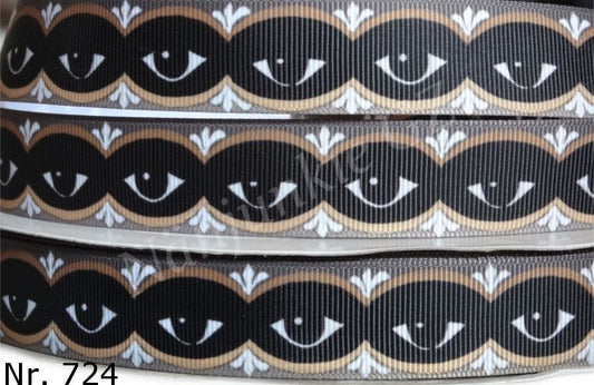 Exklusives  Art Deco Augen -Band im Retro-Stil – 22mm