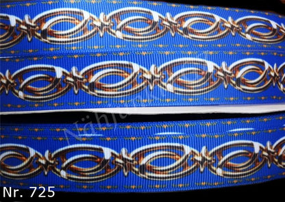 Exklusives  Blaue Eleganz mit Goldkette -Band – 22mm