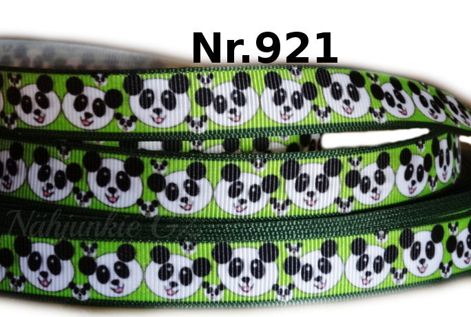 Exklusives  Pandagesichter im Comicstil -Band – 16mm