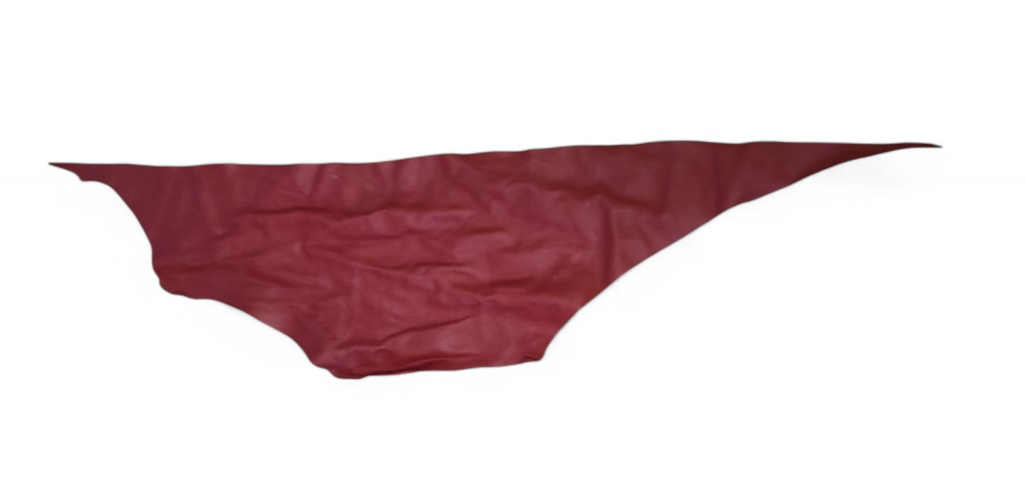 Restposten Lederstreifen (Echt, Nappaleder) Feuerrot