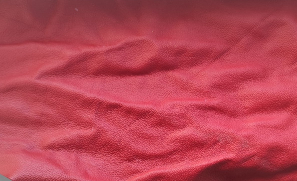 Restposten Lederstreifen (Echt, Nappaleder) Feuerrot