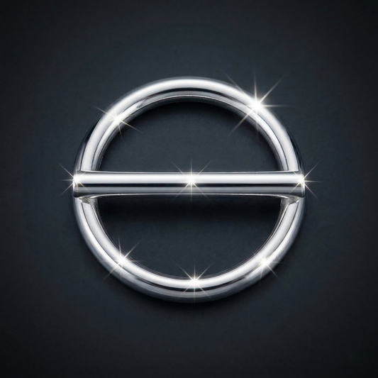 Maximale Stabilität: Rundring mit Steg (15–25 mm) – Geschweißt & Vernickelt