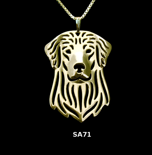 GOLDEN RETRIEVER | Halskette mit Anhänger | Vergoldet