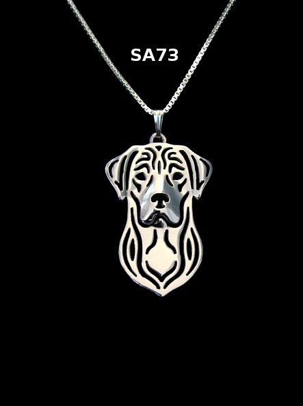 RHODESIAN RIDGEBACK | Halskette mit Anhänger | Versilbert