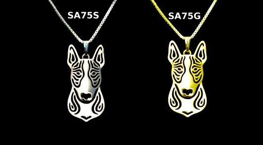 BULLTERRIER | Halskette mit Anhänger | Versilbert