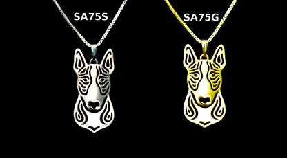 BULLTERRIER | Halskette mit Anhänger | Vergoldet