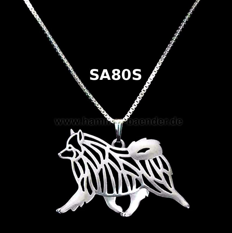 WOLFSSPITZ | Halskette mit Anhänger | Versilbert