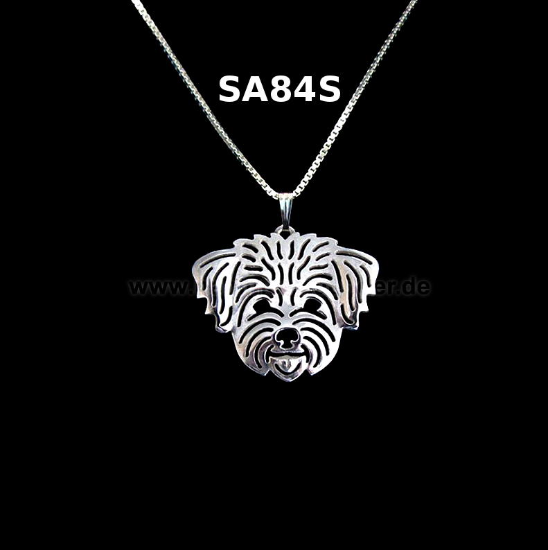 HAVANESER | Halskette mit Anhänger | Versilbert