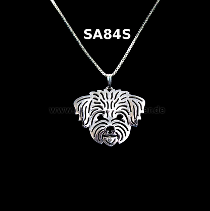 HAVANESER | Halskette mit Anhänger | Versilbert