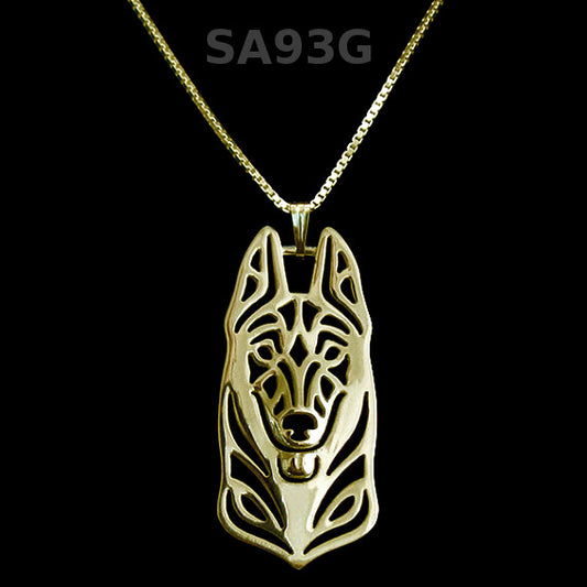 MALINOIS | Halskette mit Anhänger | Vergoldet