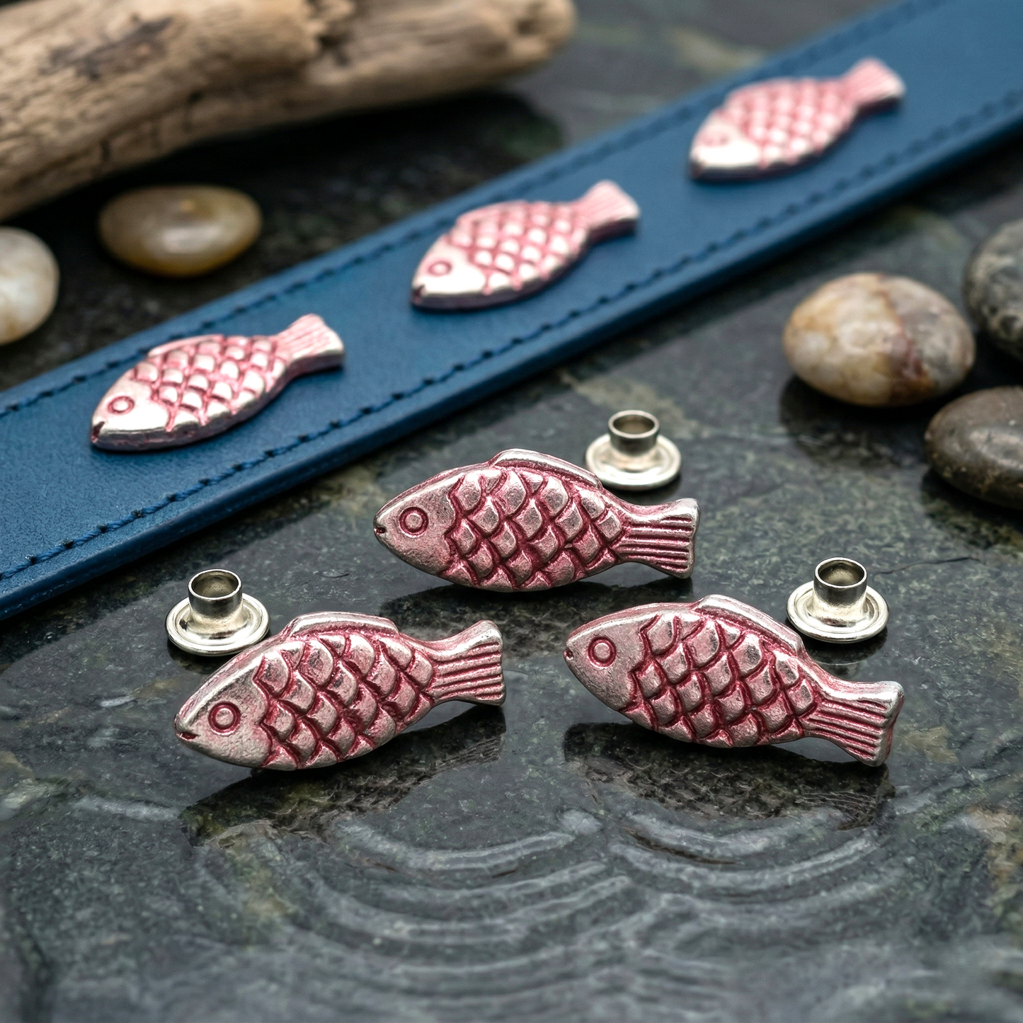 🐟 Maritime Akzente: Kleine Zierniete im Fisch-Design ✨