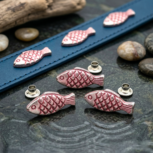 Decorative rivet fish