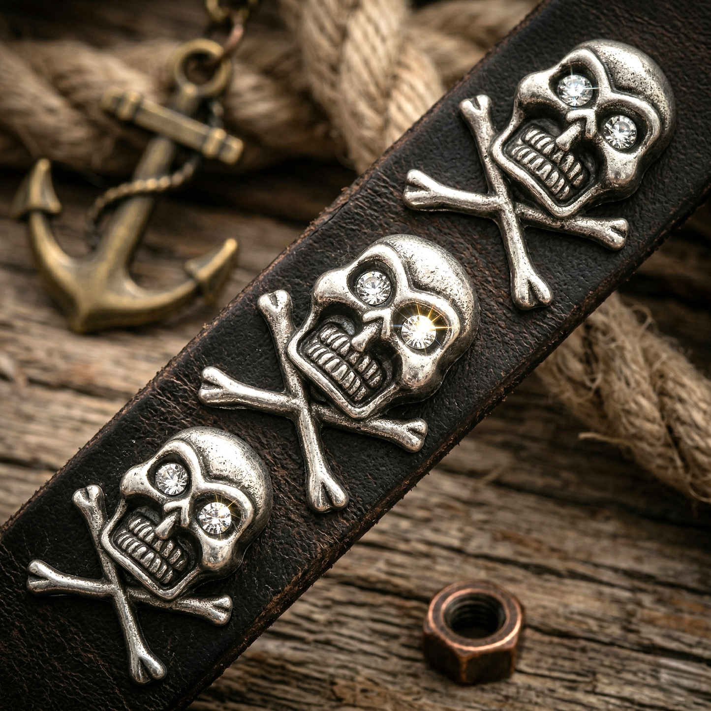 decorative rivet skull