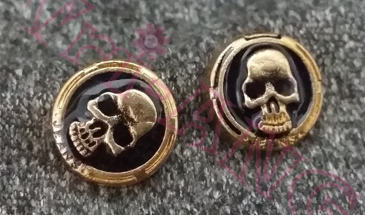 Totenkopf/Schädel Goldfarbig