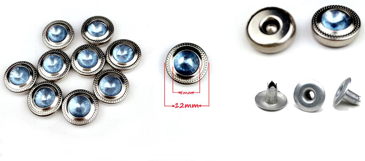 Nieten Diamant Blau, Orange & Lila