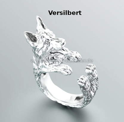 Schäferhund Ringe| Anpassbar & Edel & Verschiede Farbwahl