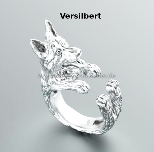 Schäferhund Ringe| Anpassbar & Edel & Verschiede Farbwahl