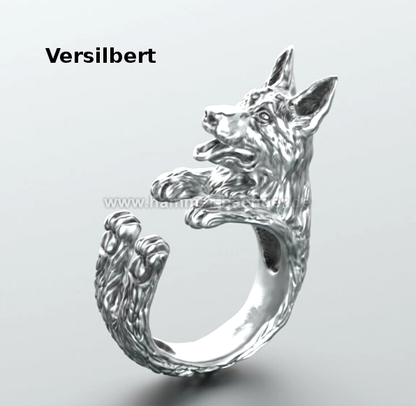 Schäferhund Ringe| Anpassbar & Edel & Verschiede Farbwahl
