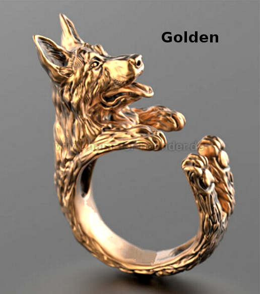 Schäferhund Ringe| Anpassbar & Edel & Verschiede Farbwahl