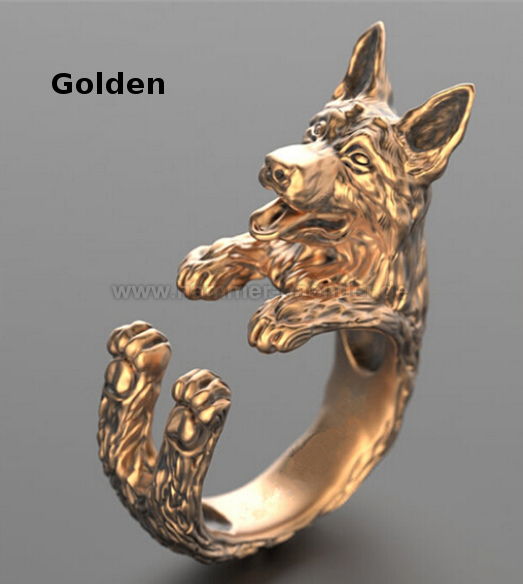Schäferhund Ringe| Anpassbar & Edel & Verschiede Farbwahl