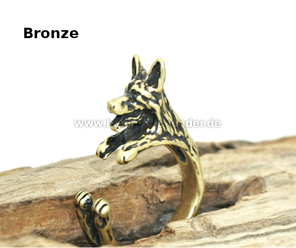 Schäferhund Ringe| Anpassbar & Edel & Verschiede Farbwahl