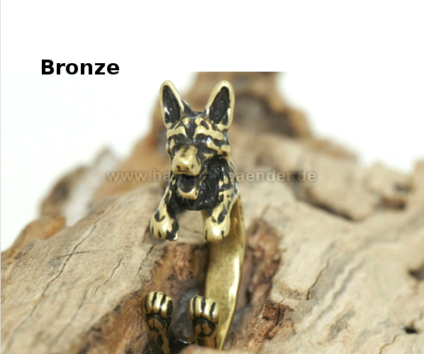 Schäferhund Ringe| Anpassbar & Edel & Verschiede Farbwahl
