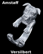 Amstaff Ring _ Versilbert| Anpassbar & Edel & Schick