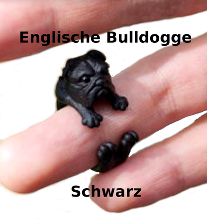 Englisch Bulldogg Ringe in Farbauswahl | Anpassbar & Edel