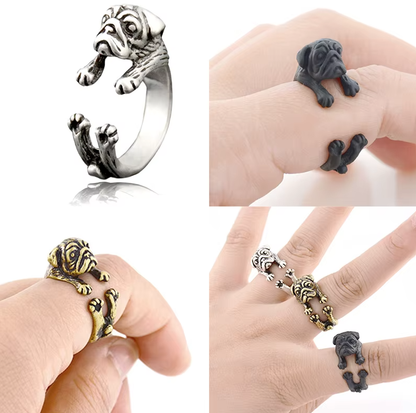 Englisch Bulldogg Ringe in Farbauswahl | Anpassbar & Edel