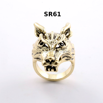 Wolf Ring in Bronze & Silber | Metall, Nickel- und Cadmiumfrei