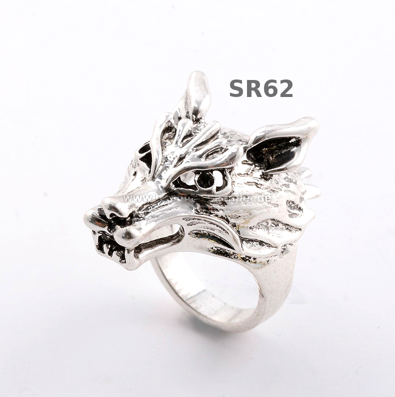 Wolf Ring in Bronze & Silber | Metall, Nickel- und Cadmiumfrei