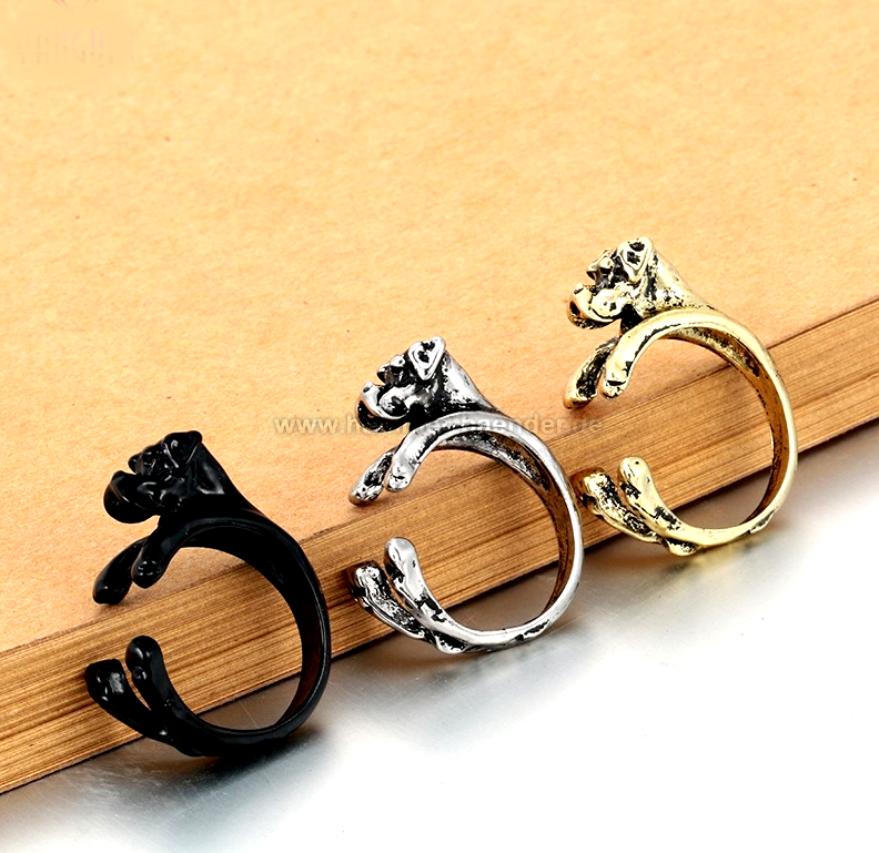 Vielfältige Hunde-Themenringe in Farbauswahl | Anpassbar & Edel