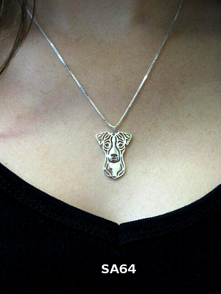 JACK RUSSEL | Halskette mit Anhänger | Versilbert