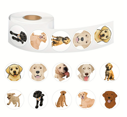 Labrador-Sticker – Liebe auf den ersten Kleb