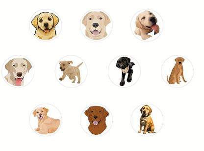 Labrador-Sticker – Liebe auf den ersten Kleb
