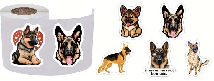 Schäferhund-Sticker – Treue zum Aufkleben