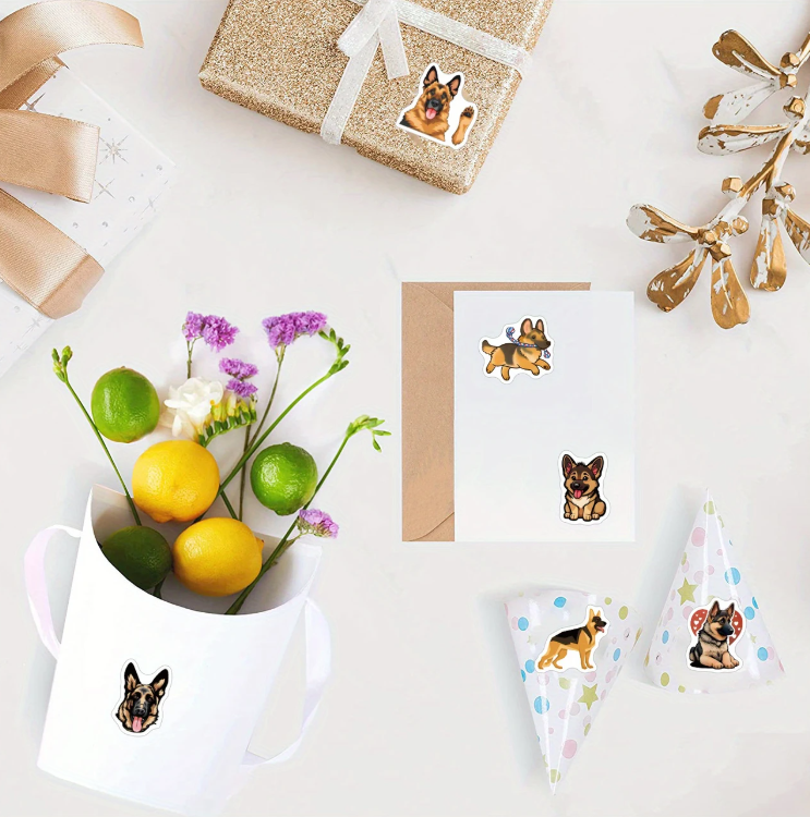 Schäferhund-Sticker – Treue zum Aufkleben