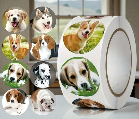Hunde-Liebe zum Aufkleben – Realistische Foto-Sticker