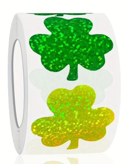 Glückskleeblätter – Hologramm-Sticker für dein Glück