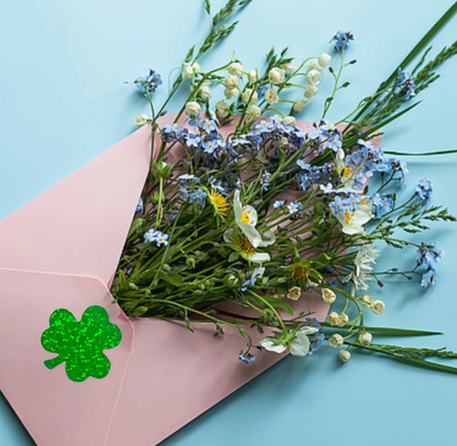 Glückskleeblätter – Hologramm-Sticker für dein Glück