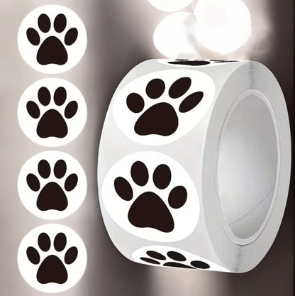 Selbstklebende Pfotenabdruck-Aufkleber