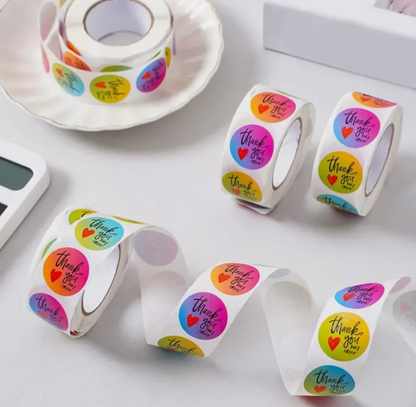 Farbenfrohe  Thank You for Order!  Aufkleber – Perfekt für Kunden und Geschäfte