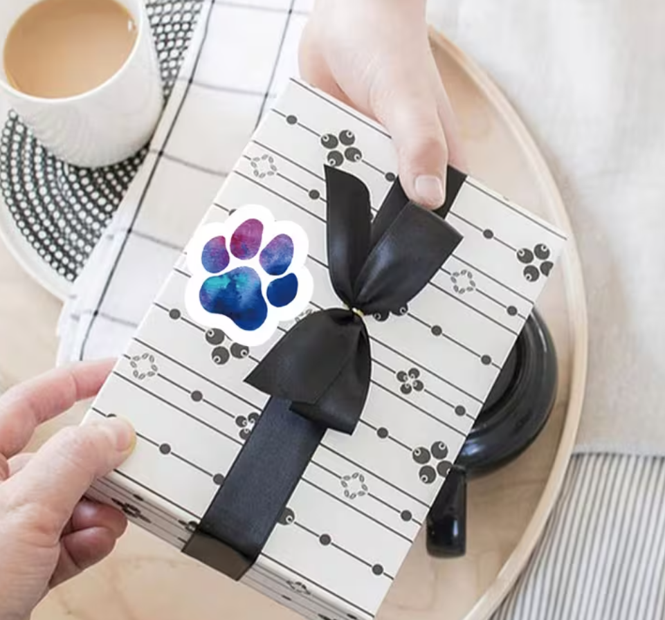 Pfotenliebe – Sticker mit Hundepfoten-Motiven