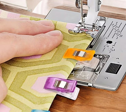 Kunststoff Clips in Lila & Rot 10er Pack