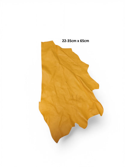 Restposten Lederstreifen (Echt, Nappaleder) Sonnenorange