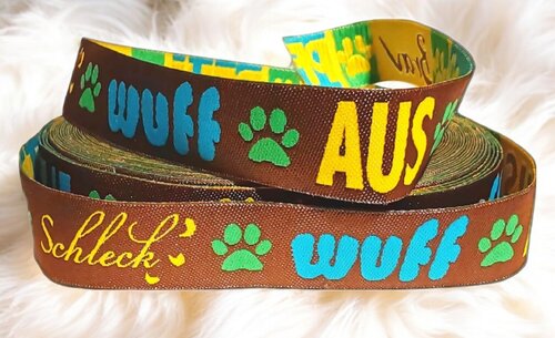 Hundesprache & Pfoten – Webband 16mm